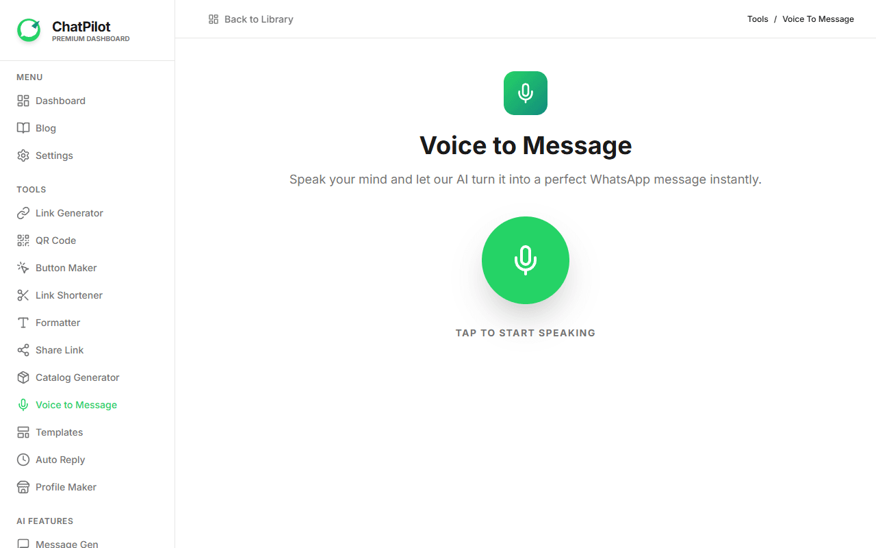 Convert Voice to WhatsApp Text thumbnail